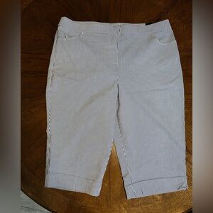 Allure Women's Striped Shorts - Black and White